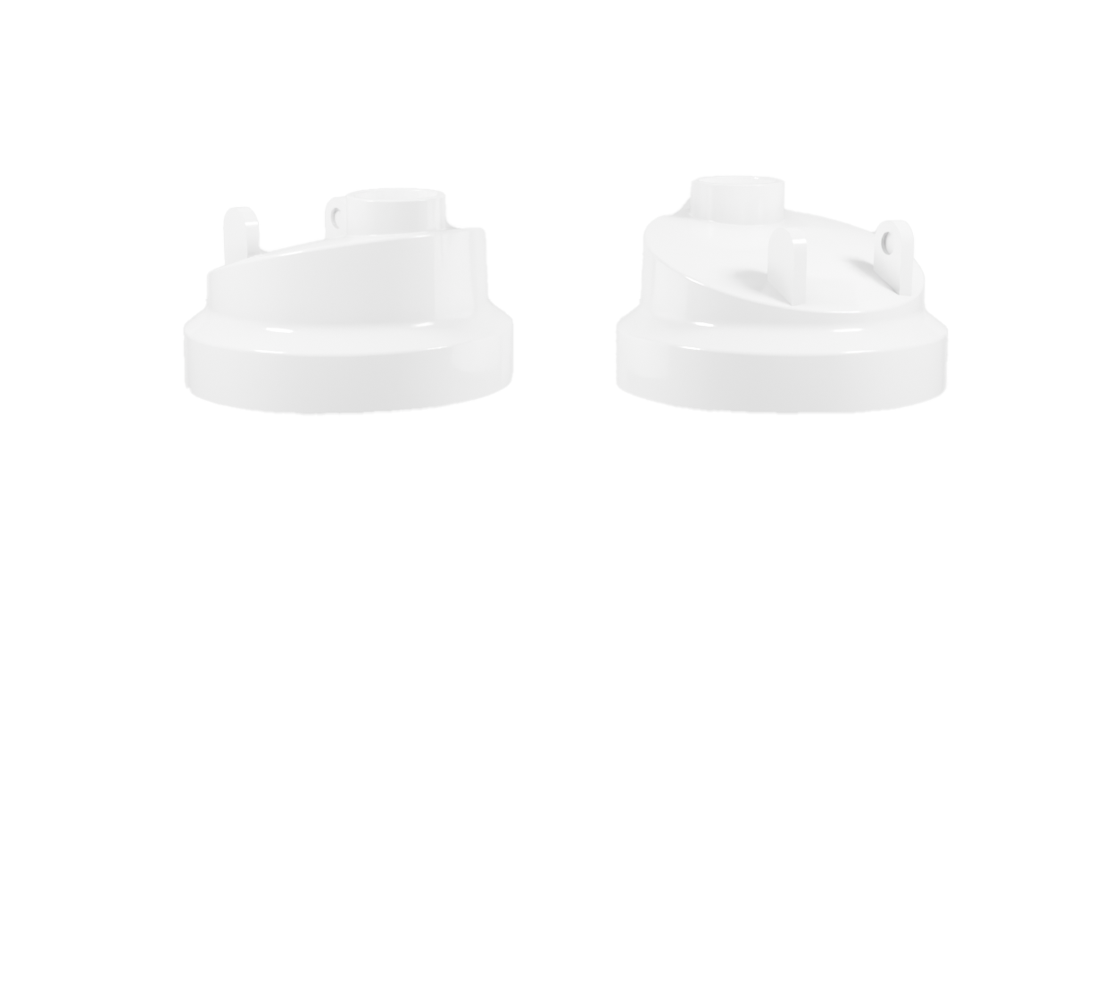 Tampa branca do Double Shaker GO