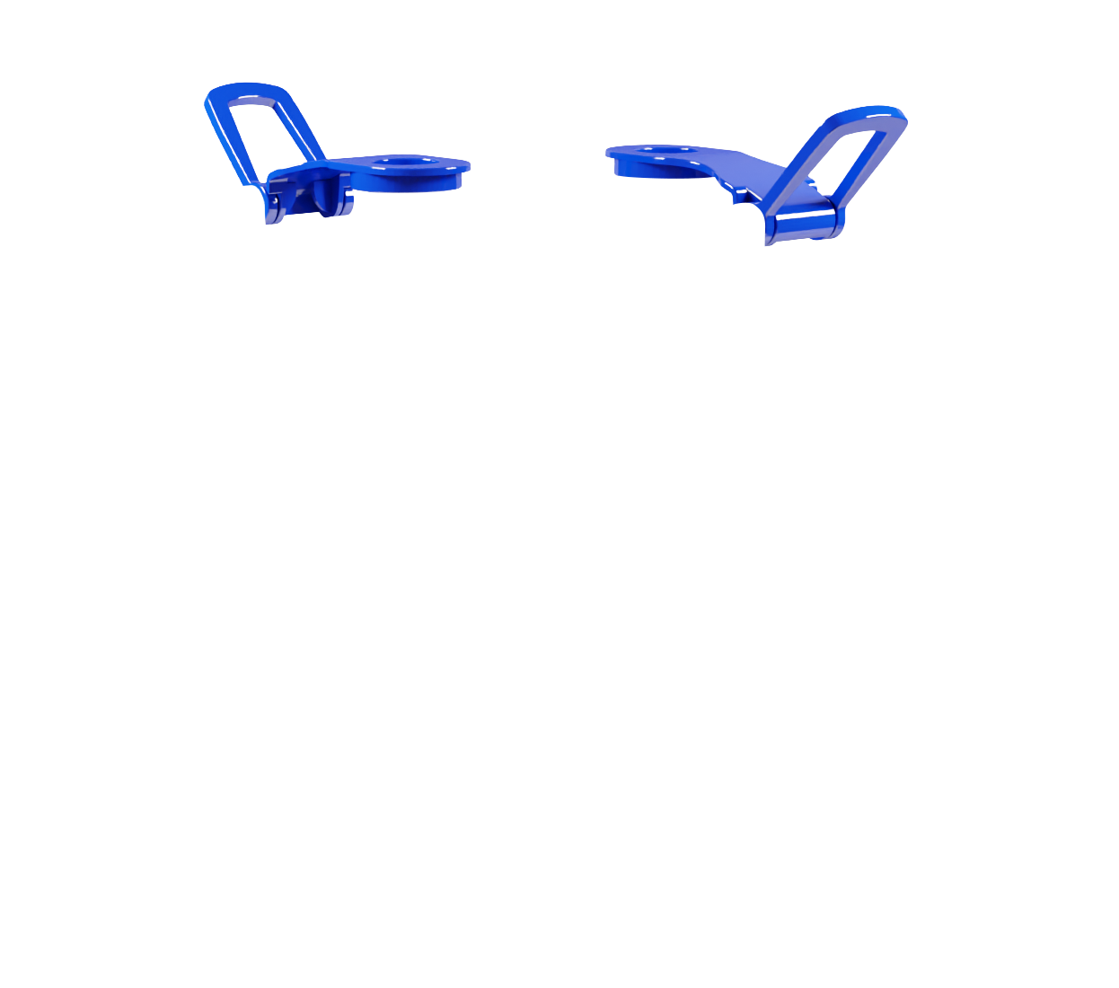Sobretampa azul do Shaker GO